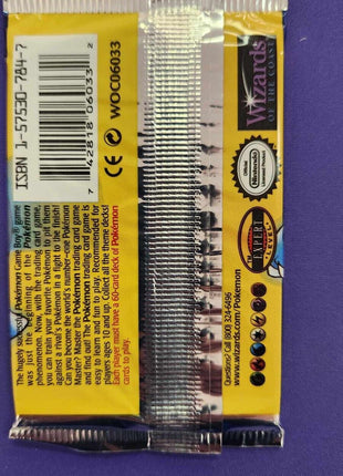 Pokemon Base Set Booster Pack Blastoise Factory Sealed Heavy - 21.30