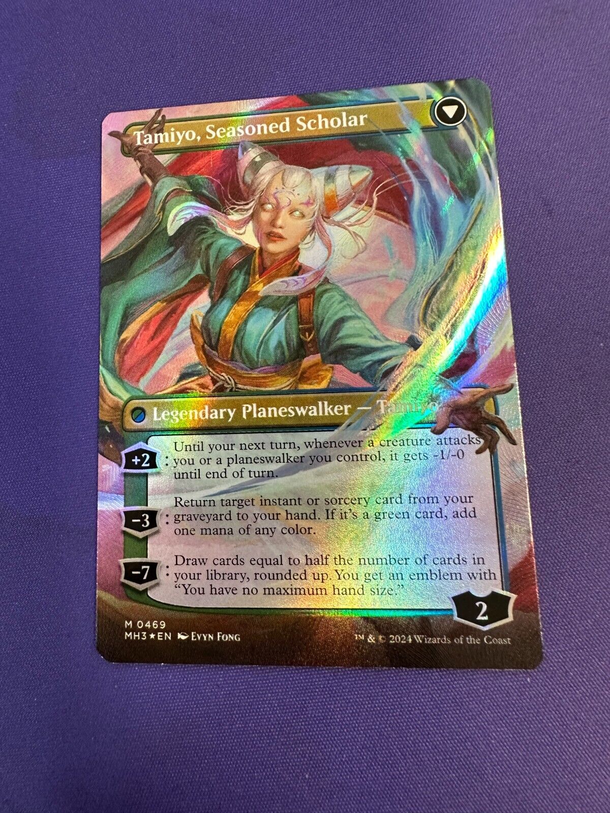 Tamiyo, Inquisitive Student Tamiyo, Seasoned Scholar Textured Foil MH3