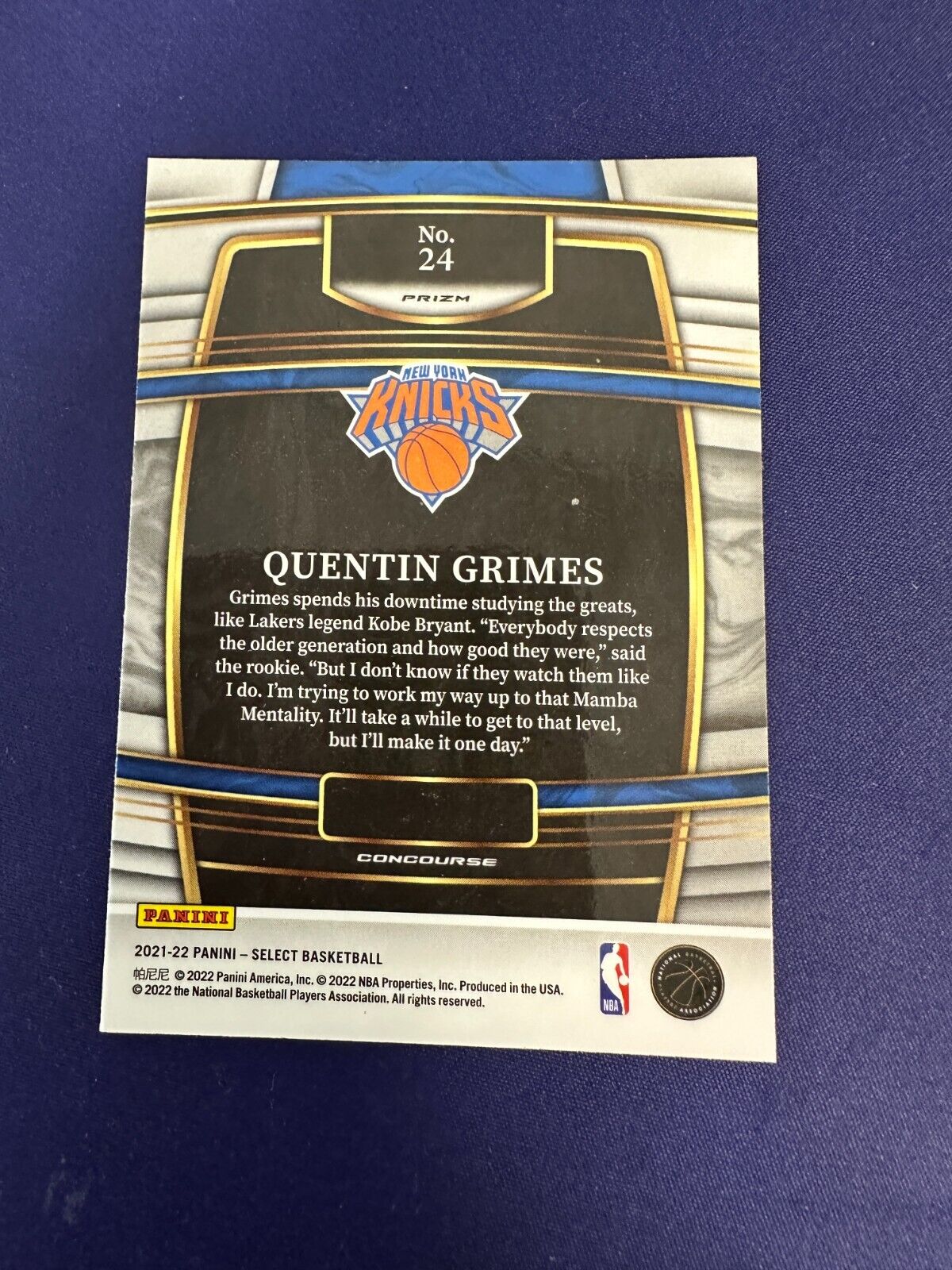 Quentin Grimes RC ELEPHANT SSP 2021-22 Select