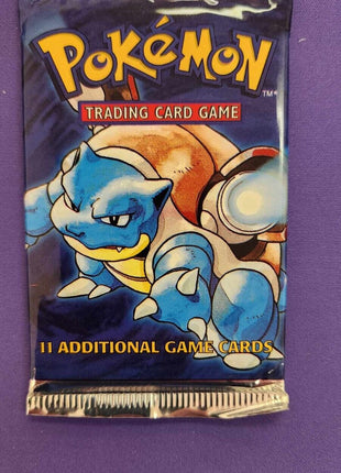 Pokemon Base Set Booster Pack Blastoise Factory Sealed Heavy - 21.30