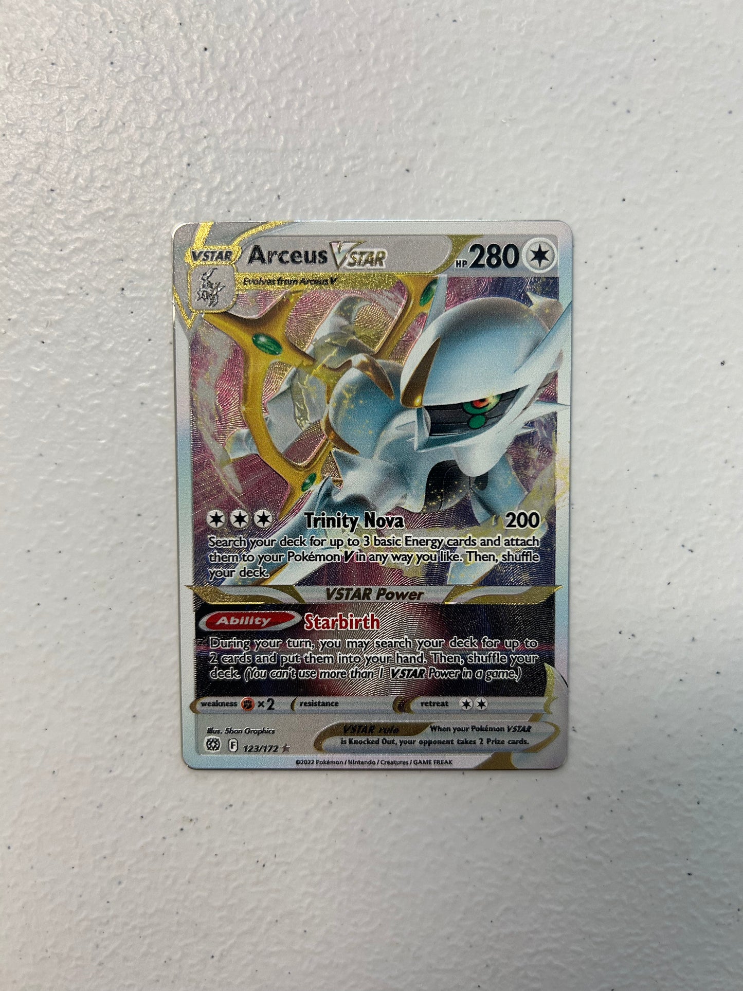 Arceus VSTAR - 123/172 (Metal Card)
