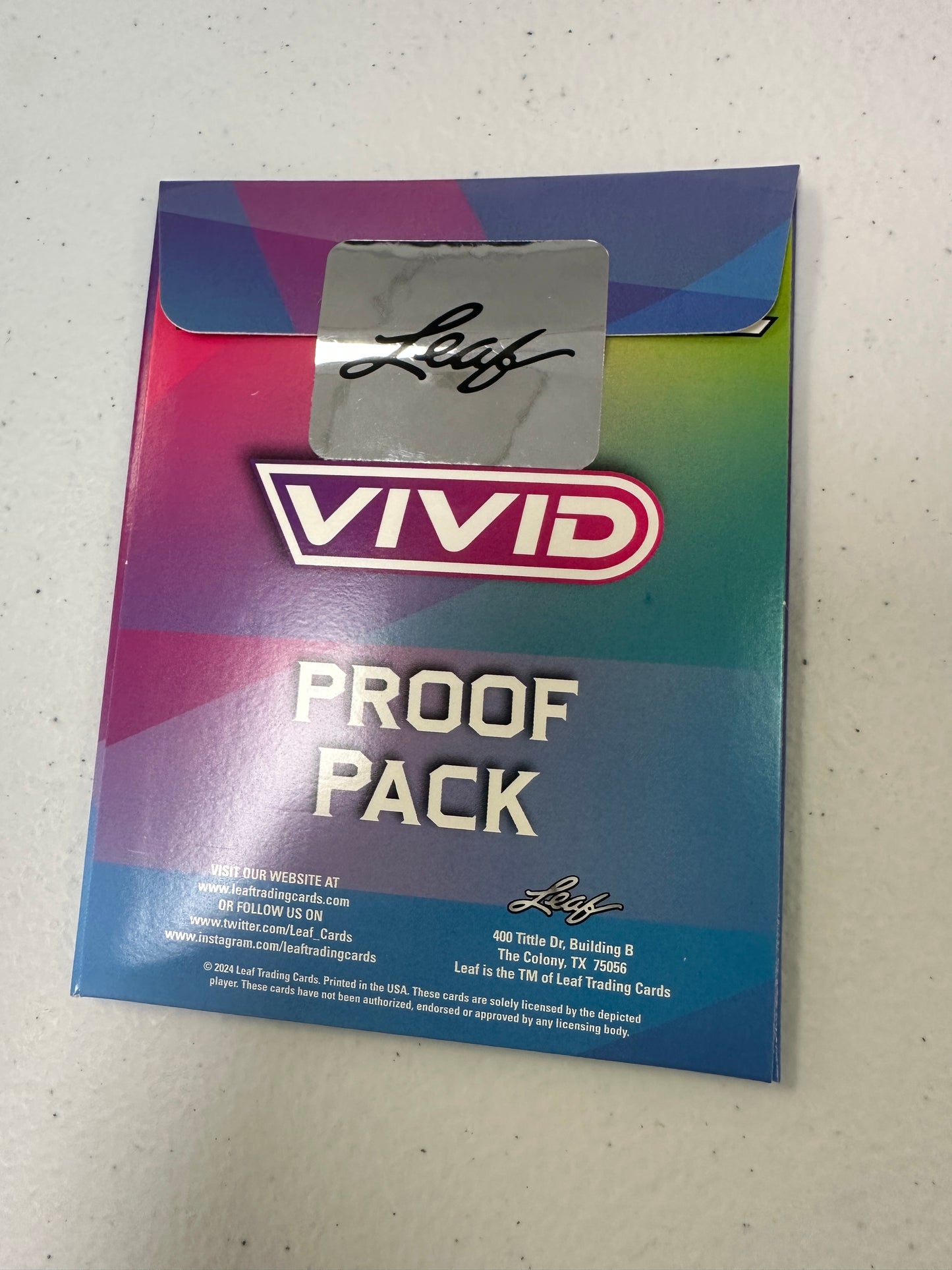 2024 Leaf Vivid Baseball Proof Pack