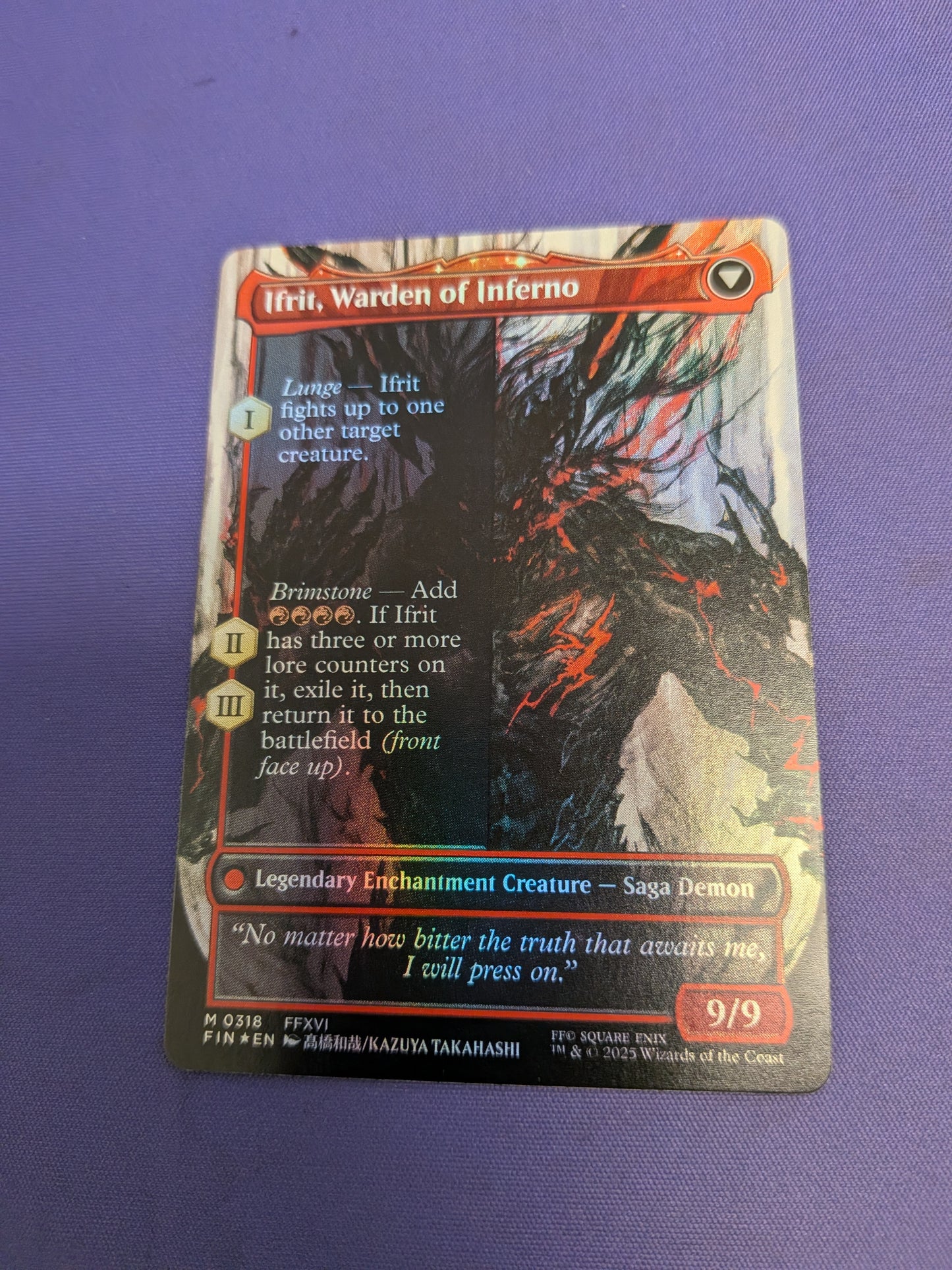 Clive, Ifrit's Dominant FIN 318 Foil NM