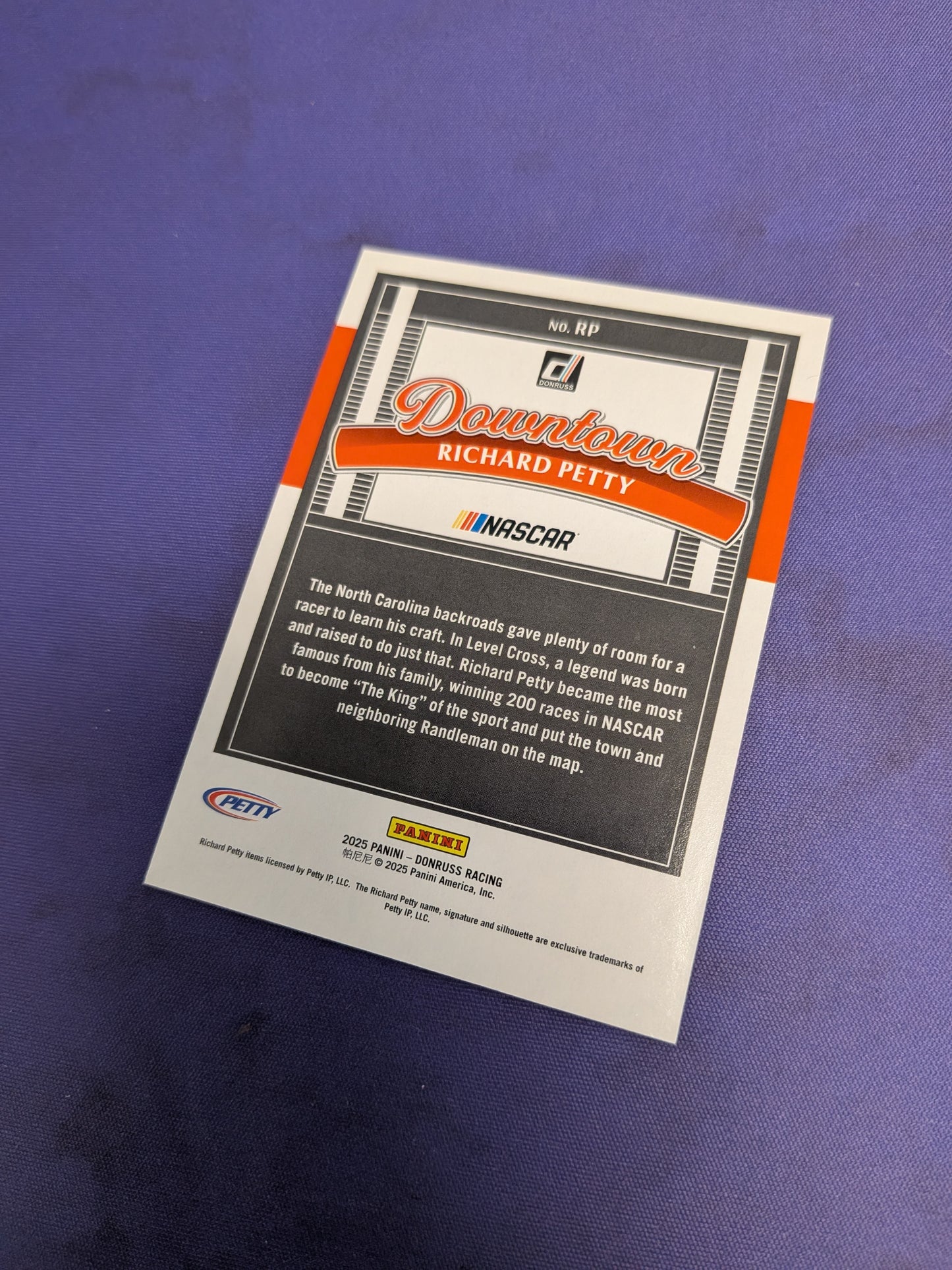 Richard Petty Downtown 2025 Donruss