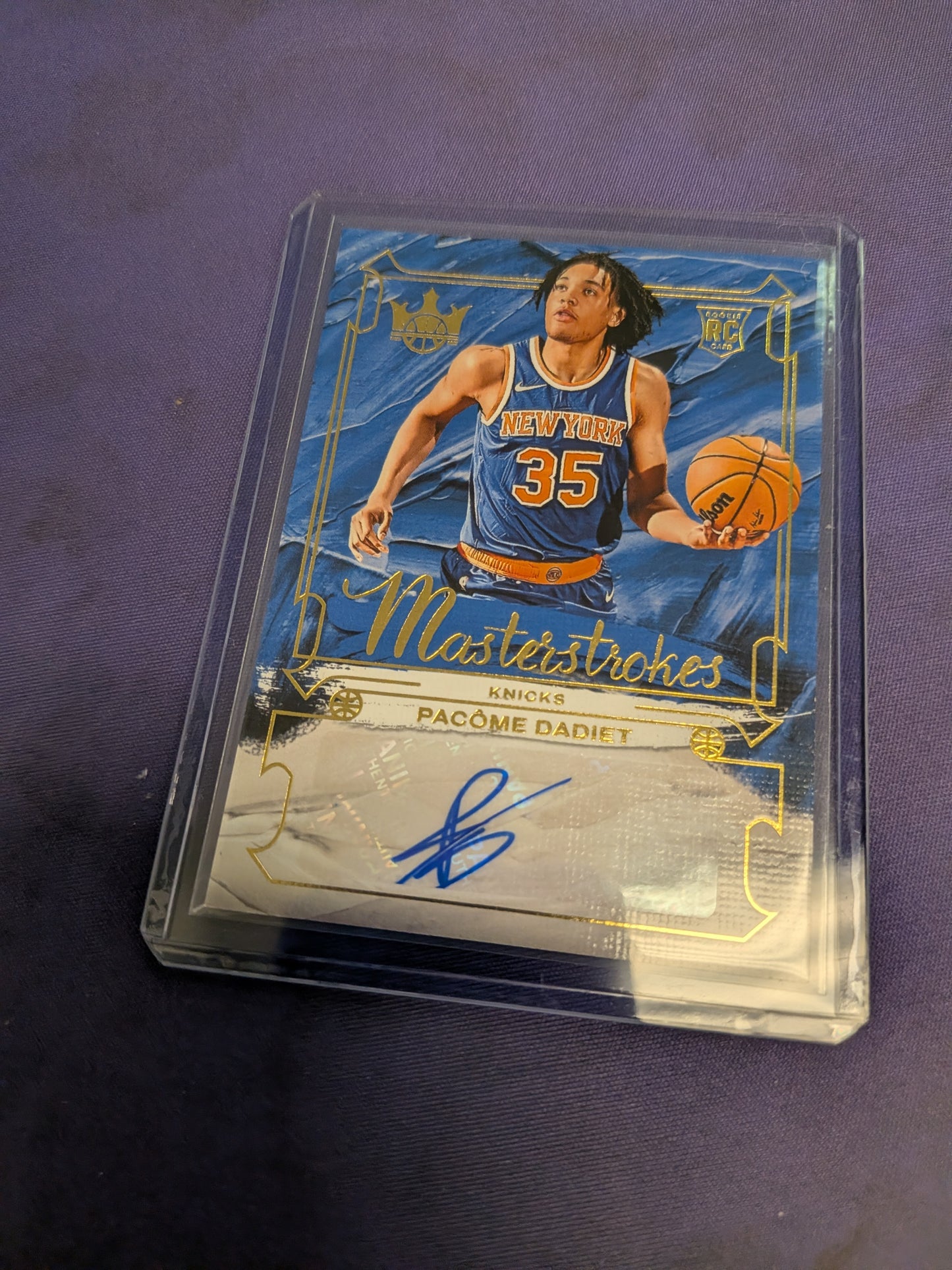 Pacome Dadiet #MS-DAD - 2024 Panini Court Kings Masterstrokes Basketball NM