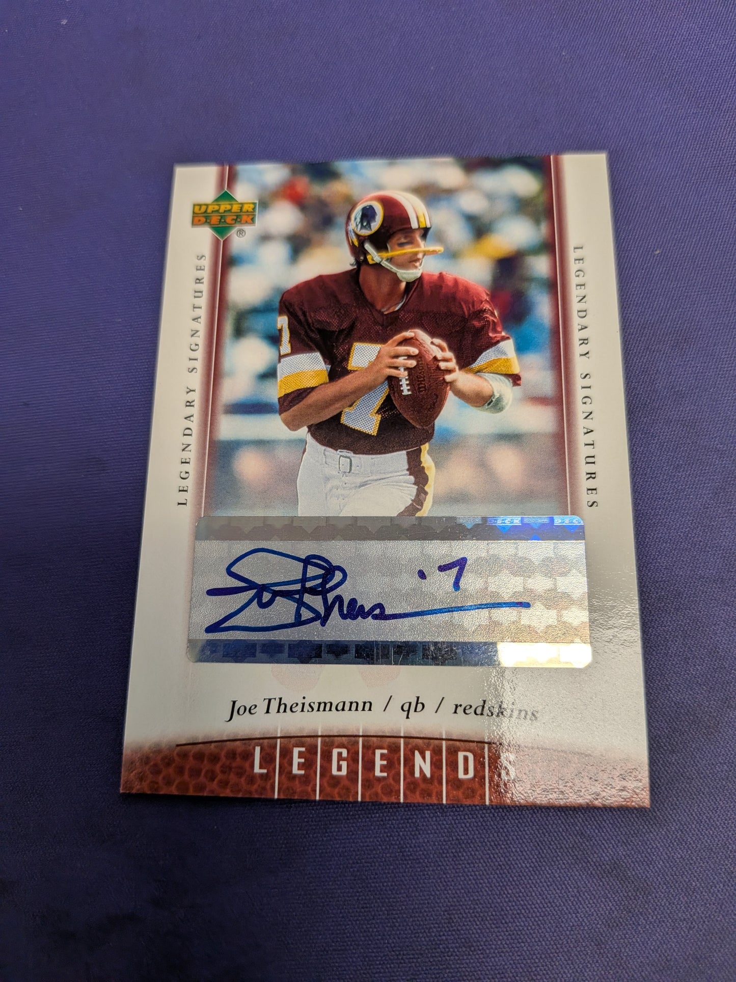Joe Theismann #25 - 2006 Upper Deck Legends Legendary Signatures Football NM