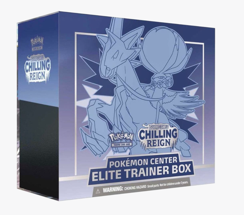 Chilling Reign Pokemon Center Exclusive Elite Trainer Box (Ice Rider Calyrex)