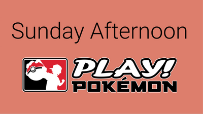 05/31/26 - 1PM Sunday Afternoon Pokemon - Standard SEAT RESERVATION