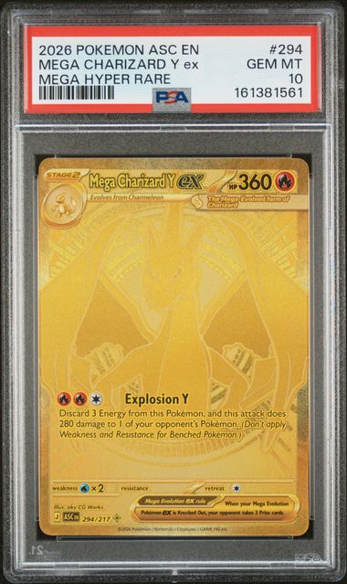 Mega Charizard Y ex 294/217 - Ascended Heroes (ASC) PSA 10