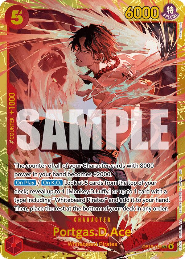Portgas.D.Ace #op16-118 - One Piece The Time of Battle NM