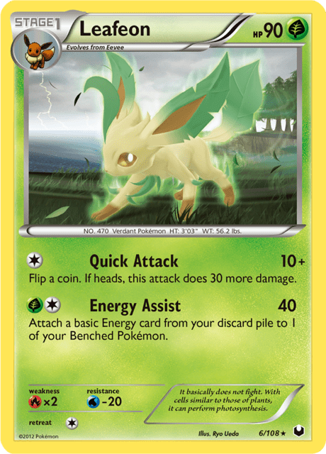 Leafeon 6/108 - Dark Explorers (DEX) NM
