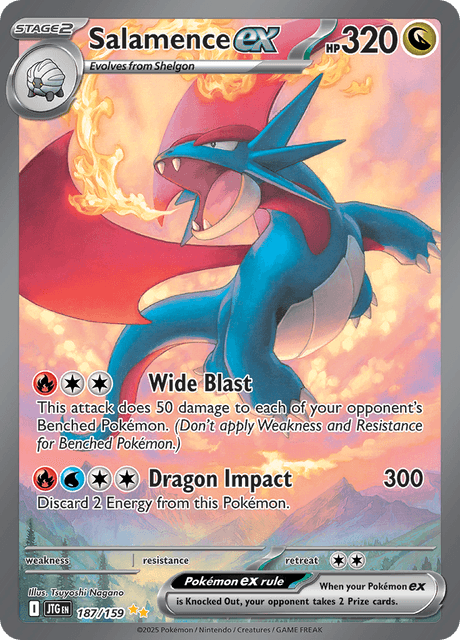 Salamence ex 187/159 - Journey Together (JTG) NM