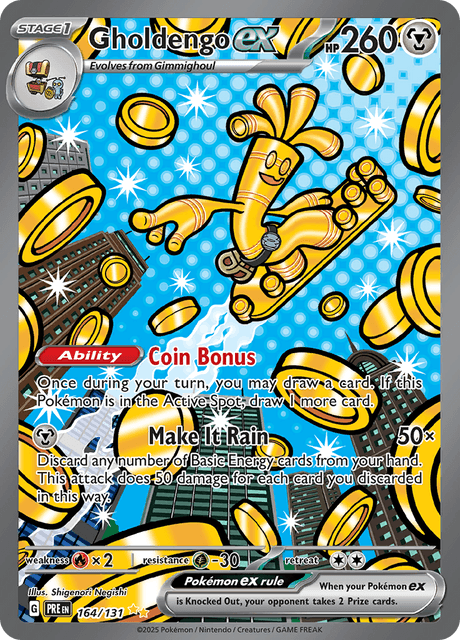 Gholdengo ex 164/131 - Prismatic Evolutions (PRE) NM