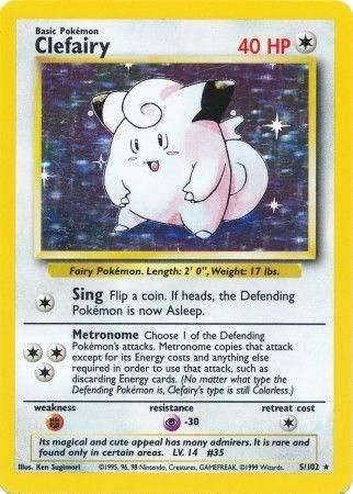Clefairy 5/102 - Base Set (BS) MP