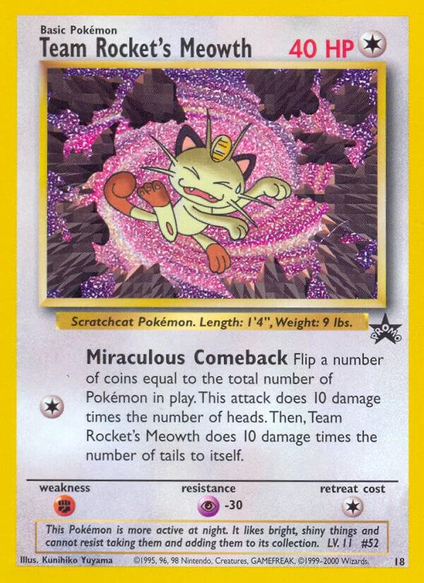 Team Rocket's Meowth 18/ - Promo LP