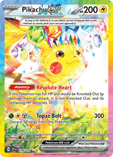 Pikachu ex 238/191 - Surging Sparks (SSP) NM