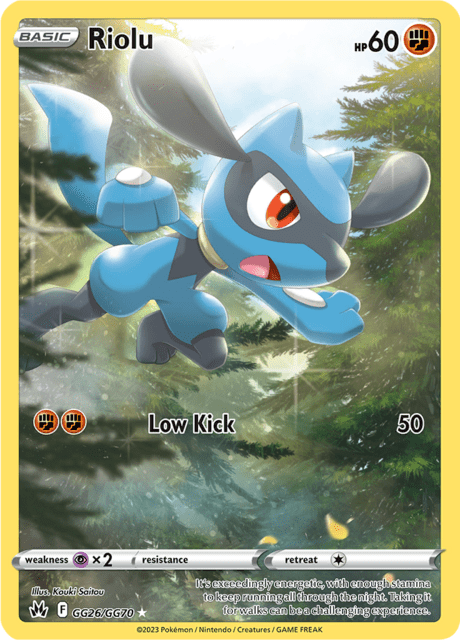 Riolu gg26/gg70 - Crown Zenith (CRZ) NM