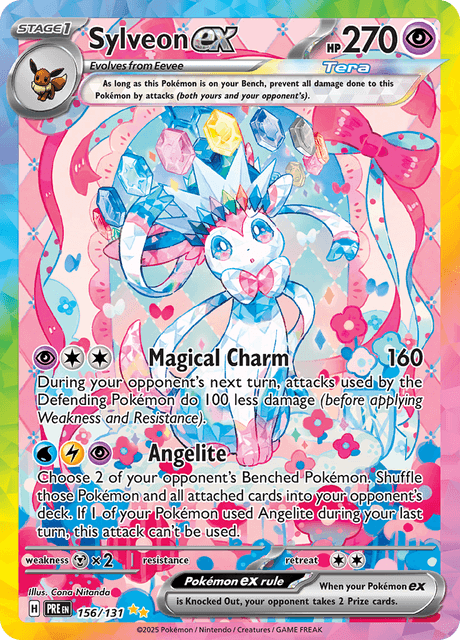 Sylveon ex 156/131 - Prismatic Evolutions (PRE) NM