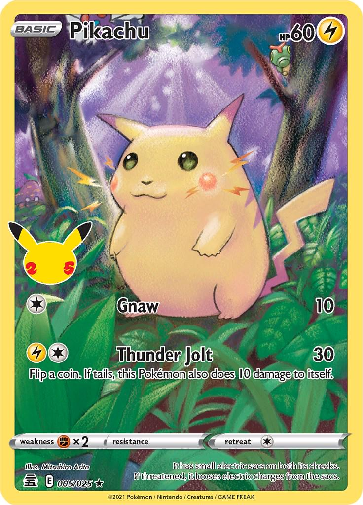Pikachu 5/25 - Celebrations (CEL) NM