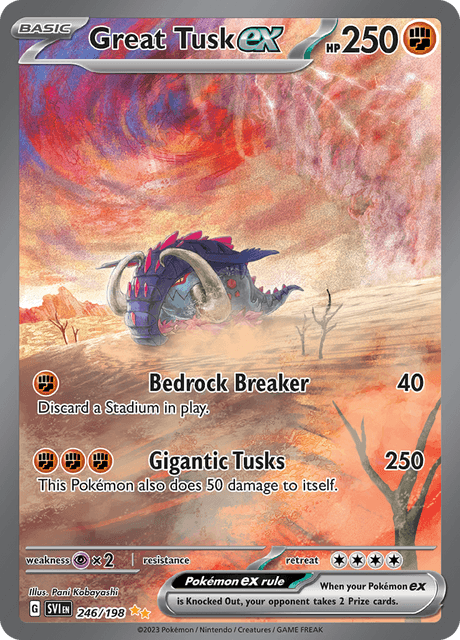 Great Tusk ex 246/198 - Scarlet & Violet (SVI) NM