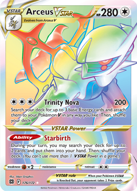 Arceus VSTAR 176/172 - Brilliant Stars (BRS) NM