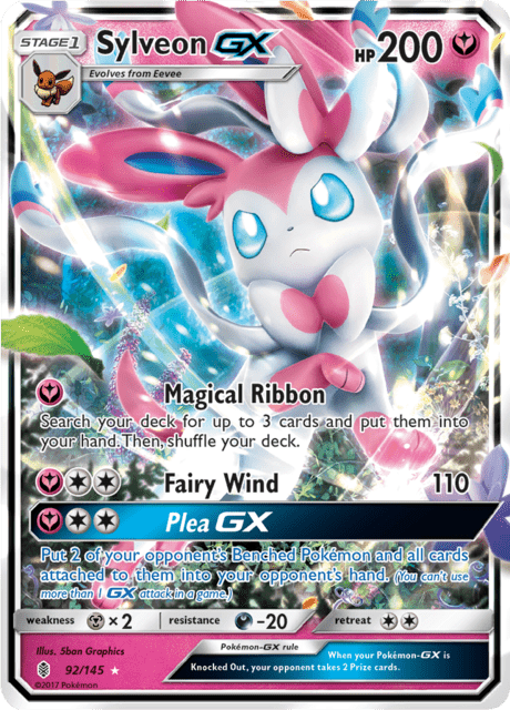 Sylveon GX 92/145 - Guardians Rising (GRI) NM