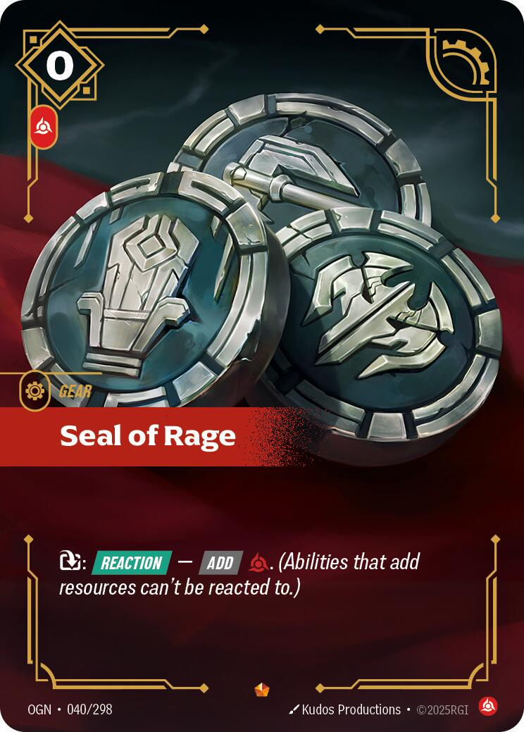 Seal of Rage #40/298 - Origins NM
