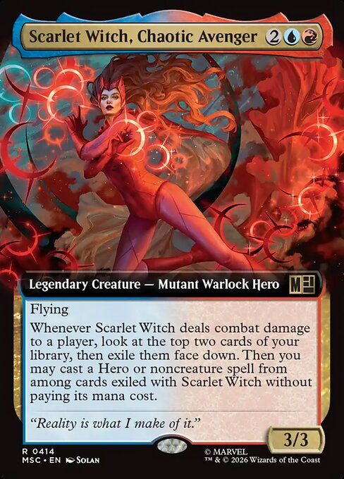 Scarlet Witch, Chaotic Avenger 414 Marvel Super Heroes Commander (MSC) [Nonfoil] NM