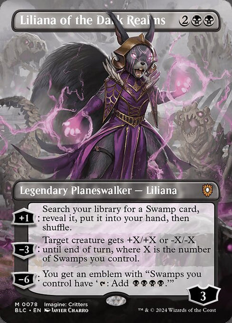 Liliana of the Dark Realms 78 Bloomburrow Commander (BLC) [Nonfoil] NM