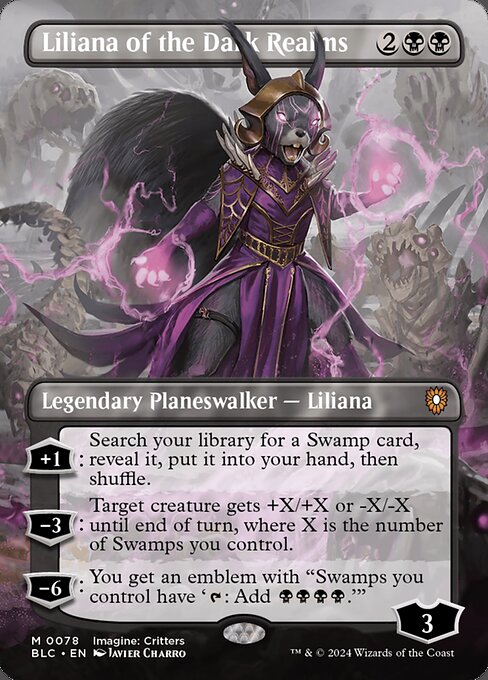 Liliana of the Dark Realms 78 Bloomburrow Commander (BLC) [Nonfoil] NM