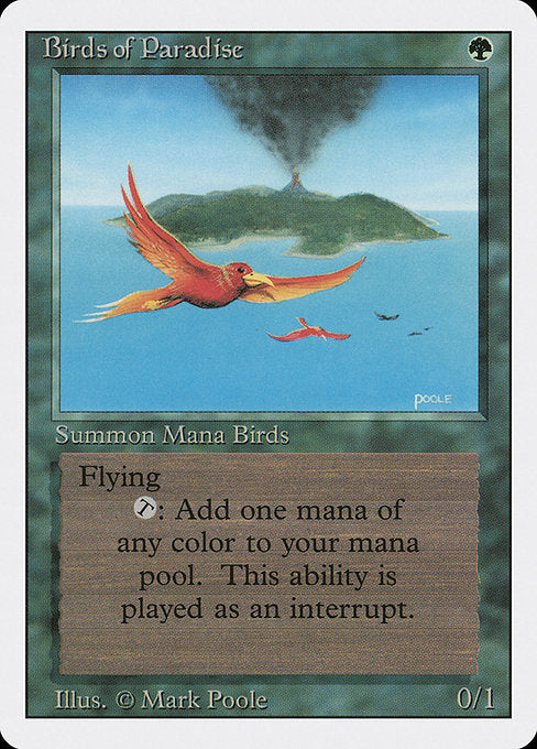 Birds of Paradise 187 Revised (3ED) [Nonfoil] LP
