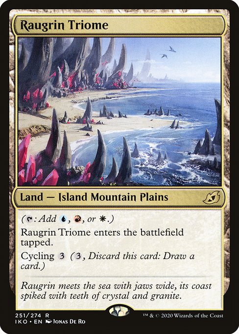 Raugrin Triome 251 Ikoria: Lair Of Behemoths (IKO) [Foil] NM