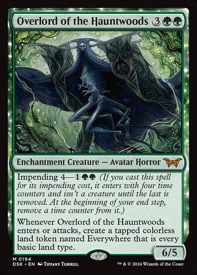Overlord of the Hauntwoods 194 Duskmourn: House Of Horror (DSK) [Foil] NM