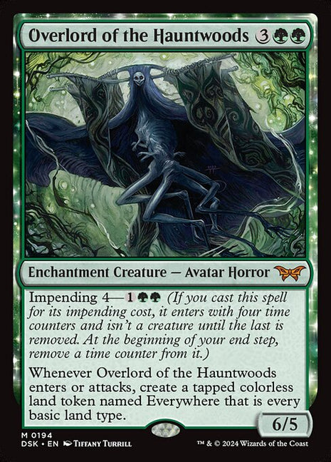 Overlord of the Hauntwoods 194 Duskmourn: House Of Horror (DSK) [Foil] NM