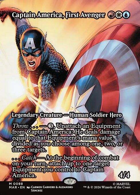 Captain America, First Avenger 88 Marvel Universe (MAR) [Foil] NM
