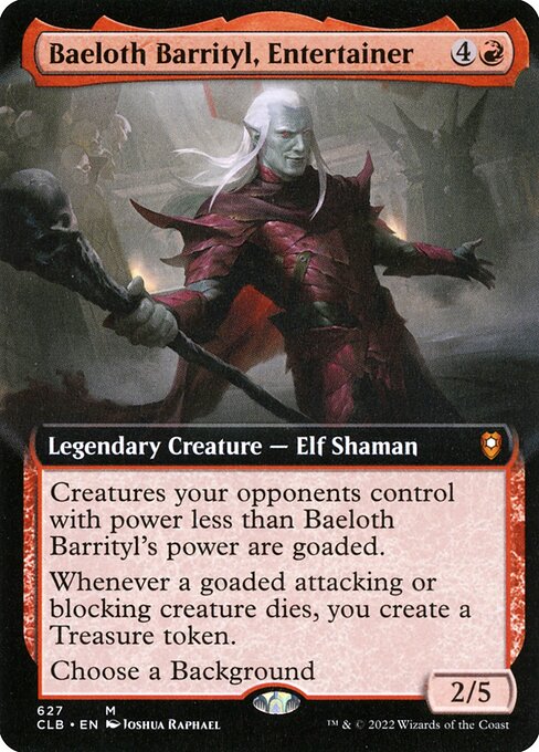 Baeloth Barrityl, Entertainer 627 Commander Legends: Battle For Baldur's Gate (CLB) [Nonfoil] NM