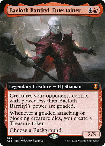 Baeloth Barrityl, Entertainer 627 Commander Legends: Battle For Baldur's Gate (CLB) [Nonfoil] NM
