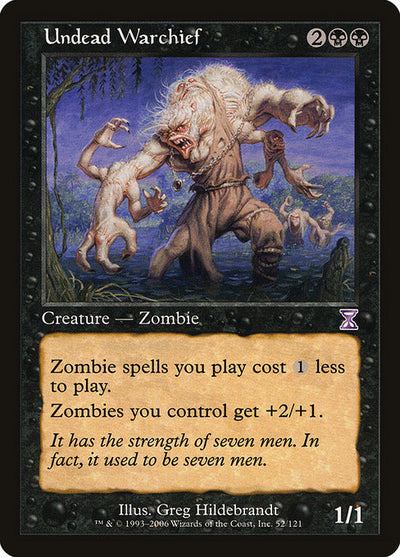 Undead Warchief 52 Time Spiral Timeshifted (TSB) [Nonfoil] NM