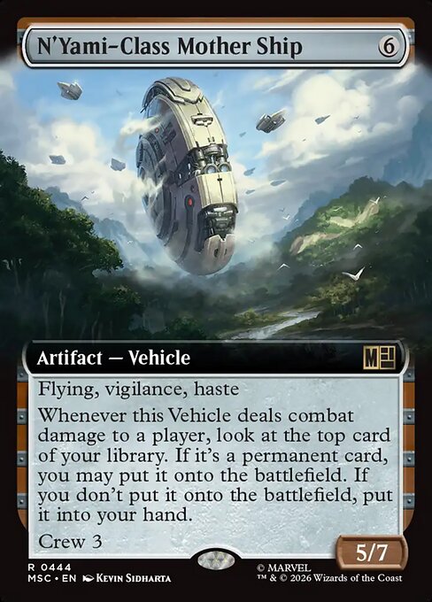 N'Yami-Class Mother Ship 444 Marvel Super Heroes Commander (MSC) [Nonfoil] NM