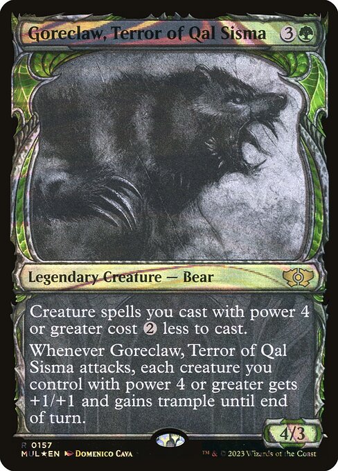 Goreclaw, Terror of Qal Sisma 157 Multiverse Legends (MUL) [Halo Foil] NM