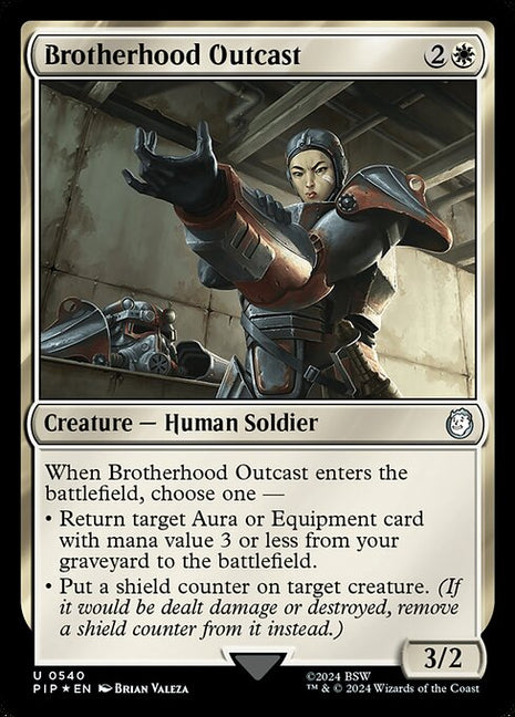 Brotherhood Outcast 540 Fallout (PIP) [Surge Foil] NM