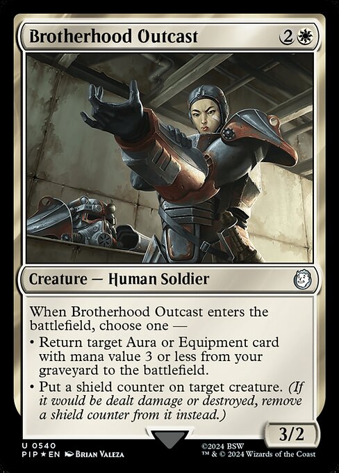 Brotherhood Outcast 540 Fallout (PIP) [Surge Foil] NM