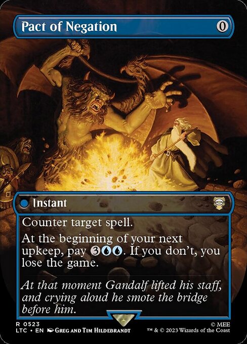 Pact of Negation 523 The Lord Of The Rings: Tales Of Middle-Earth Commander (LTC) [Nonfoil] NM