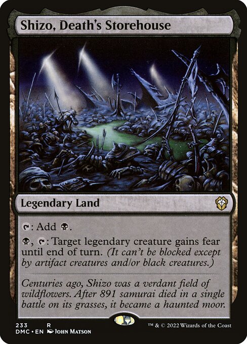 Shizo, Death's Storehouse 233 Dominaria United Commander (DMC) [Nonfoil] NM