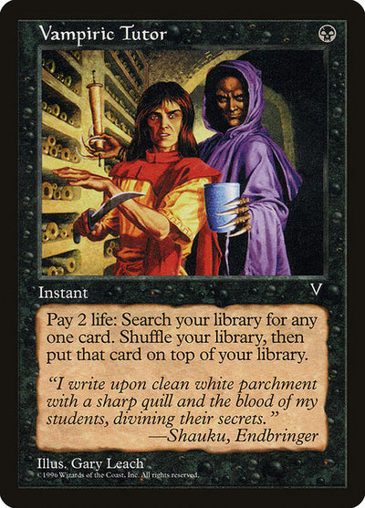 Vampiric Tutor 72 Visions (VIS) [Nonfoil] LP