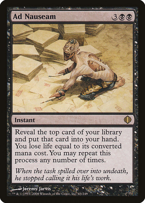 Ad Nauseam 63 Shards Of Alara (ALA) [Nonfoil] NM