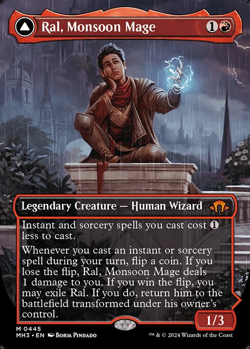 Ral, Monsoon Mage // Ral, Leyline Prodigy 445 Modern Horizons 3 (MH3) [Foil] NM