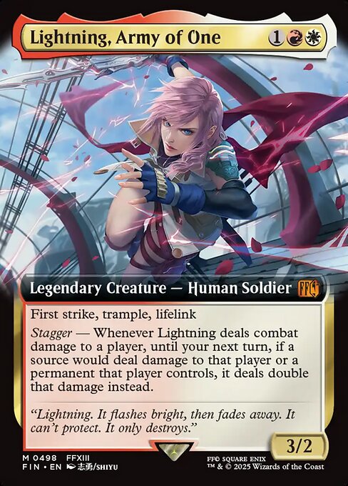 Lightning, Army of One 498 Final Fantasy (FIN) [Nonfoil] NM