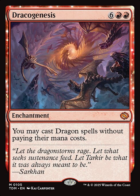 Dracogenesis 105 Tarkir: Dragonstorm (TDM) [Nonfoil] NM
