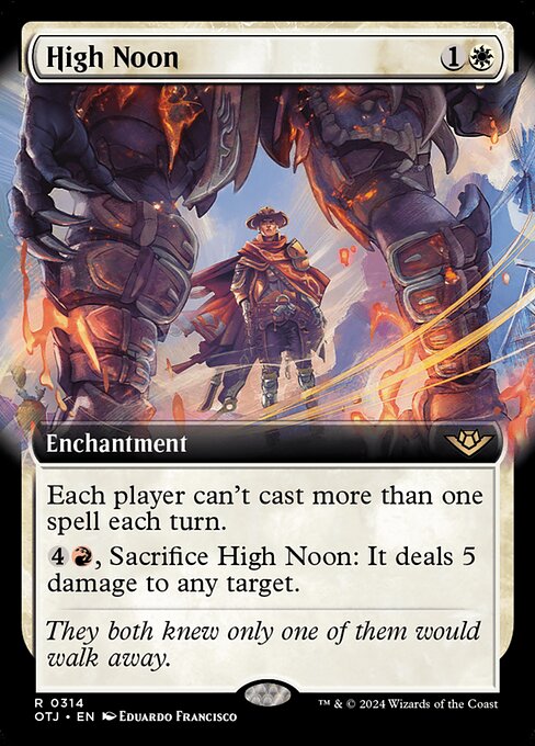 High Noon 314 Outlaws Of Thunder Junction (OTJ) [Foil] NM